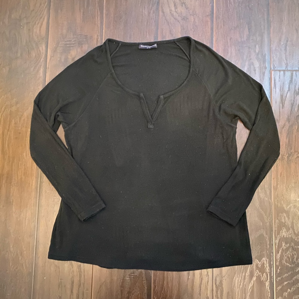 Brandy Melville Black Relaxed Fit Sweater Top